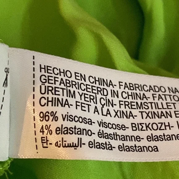 Massimo Dutti Green Satin Effect Halter Midi Dress. Size M. - Picture 7 of 8